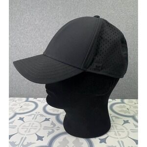 Melin A GAME HYDRO Performance Snapback Hat Black Laser Perforated Size CL 58.5